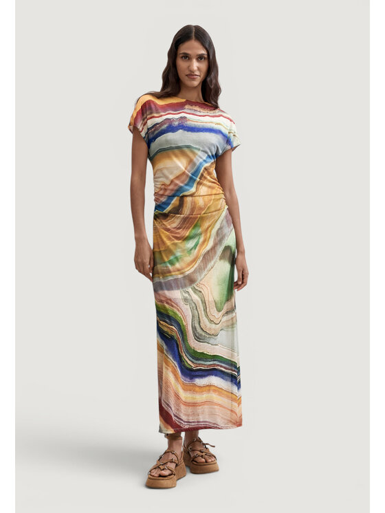 Desigual Desigual Φόρεμα καθημερινό VEST_ZAGREB Γκρι Egg Fit