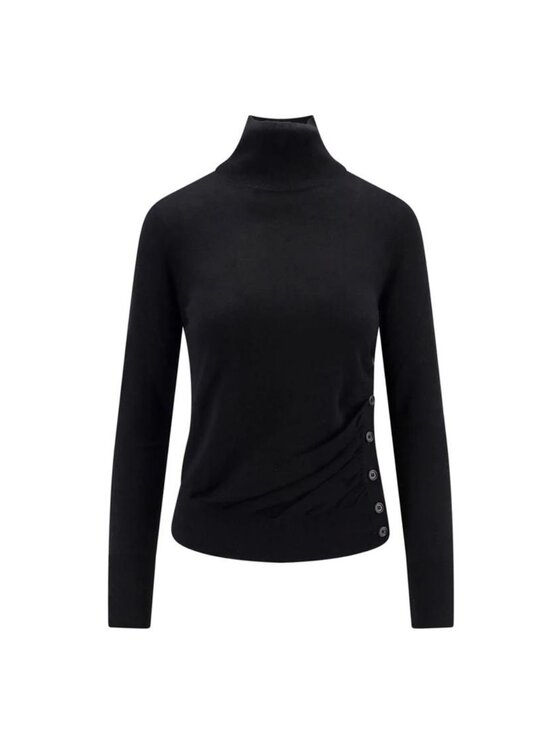 PINKO PINKO Rolák Buccia maglia 1 lana Čierna Slim Fit