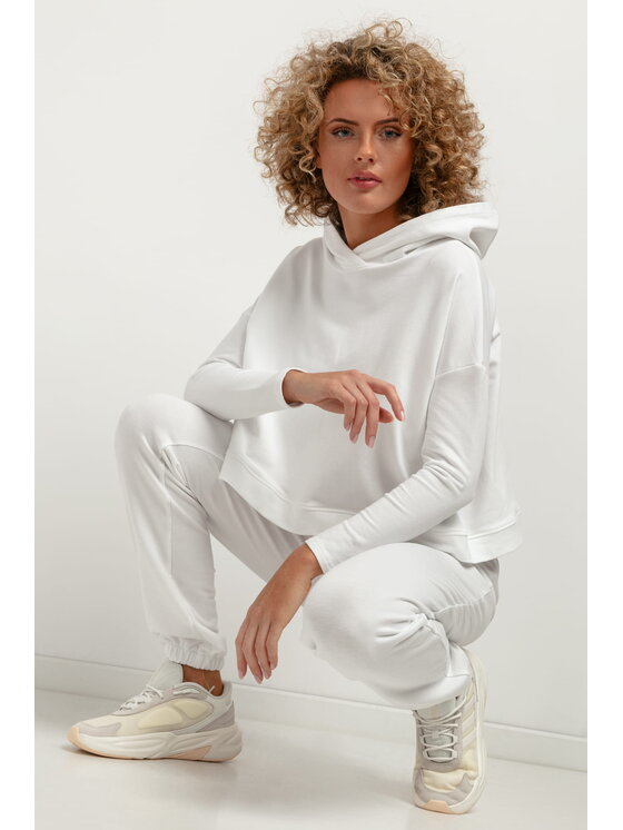 Tessita Tessita Bluza T380 Biały Loose Fit