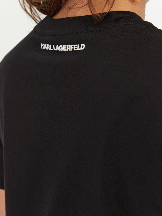 KARL LAGERFELD KARL LAGERFELD Tricou A1W17128 Negru Regular Fit