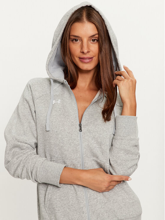Under Armour Under Armour Bluza Ua Rival Fleece Fz Hoodie 1379497 Szary Loose Fit