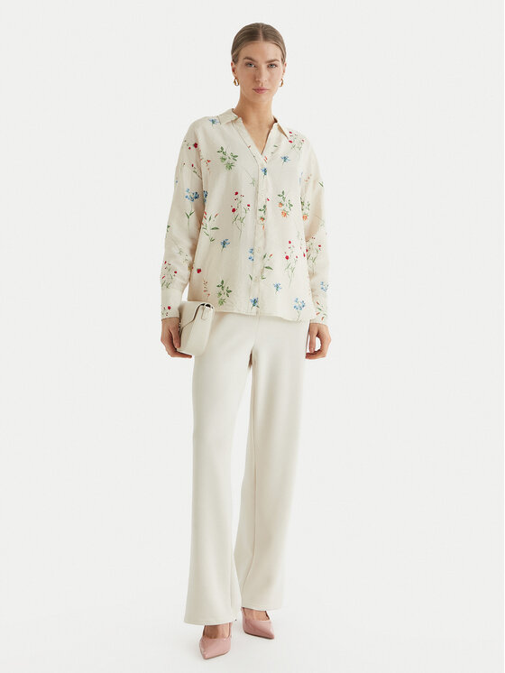 Vero Moda Vero Moda Сорочка Josie 10315150 Бежевий Oversize