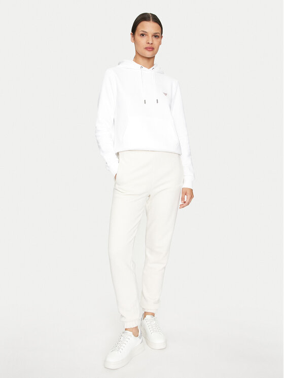 Guess Jeans Guess Jeans Felpa W4YQ04 KC811 Bianco Regular Fit