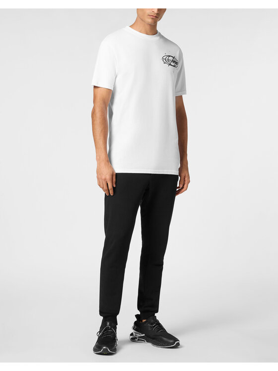 Plein Sport Plein Sport T-Shirt 23105 Biały Regular Fit