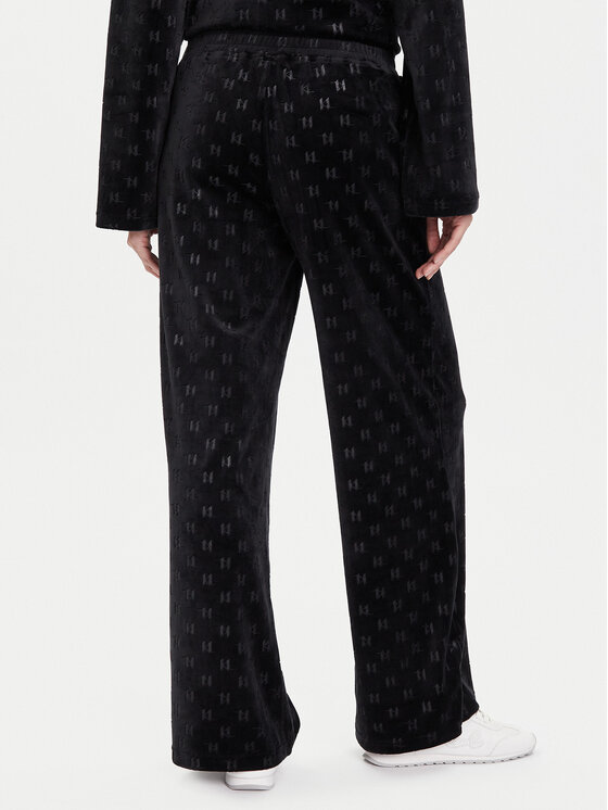 KARL LAGERFELD KARL LAGERFELD Spodnji del pižame A4W44008 Črna Regular Fit