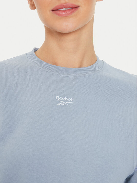 Reebok Reebok Bluză Fleece Coverup 100076122 Albastru Regular Fit