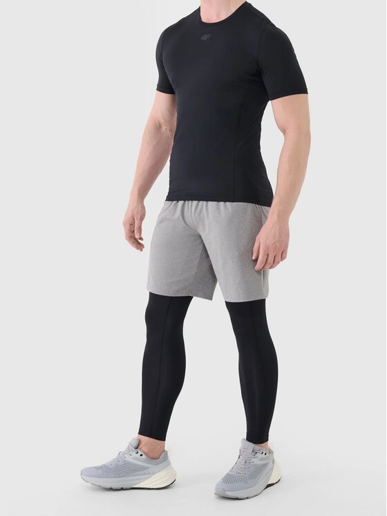 4F 4F Szorty sportowe 4FWSS26TFSHM1277-25M Szary Regular Fit