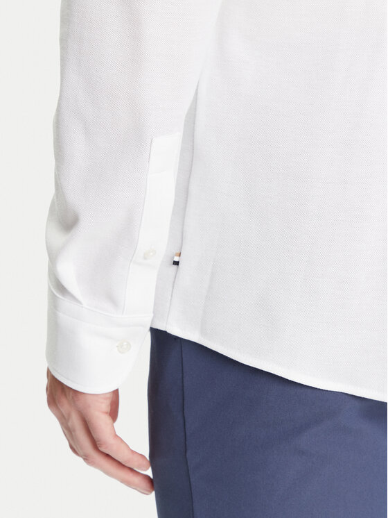 BOSS BOSS Koszula P-Hank 50527675 Biały Slim Fit