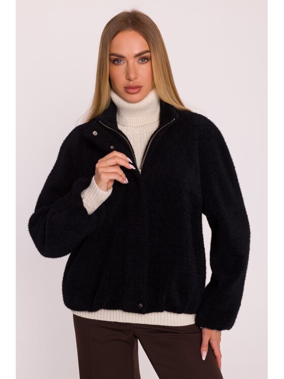 Made of Emotion Made of Emotion Kurtka przejściowa M885 Czarny Casual Fit