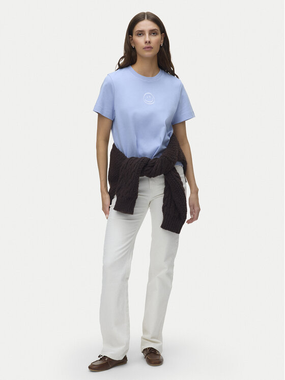 Vero Moda Vero Moda T-krekls Sara 10311633 Gaiši zils Regular Fit