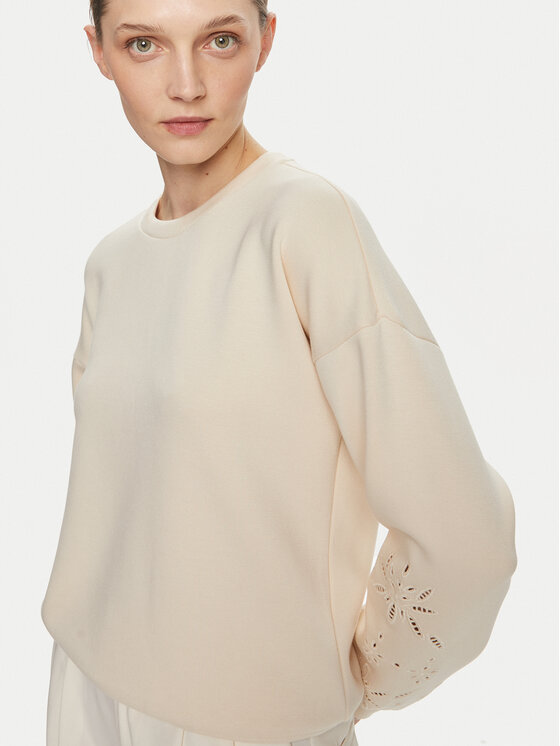 Vila Vila Bluza Sif 14099158 Beżowy Regular Fit