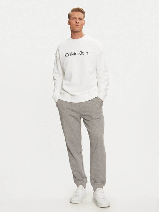 Calvin Klein Calvin Klein Majica dugih rukava Hero Logo K10K112956 Bijela Comfort Fit