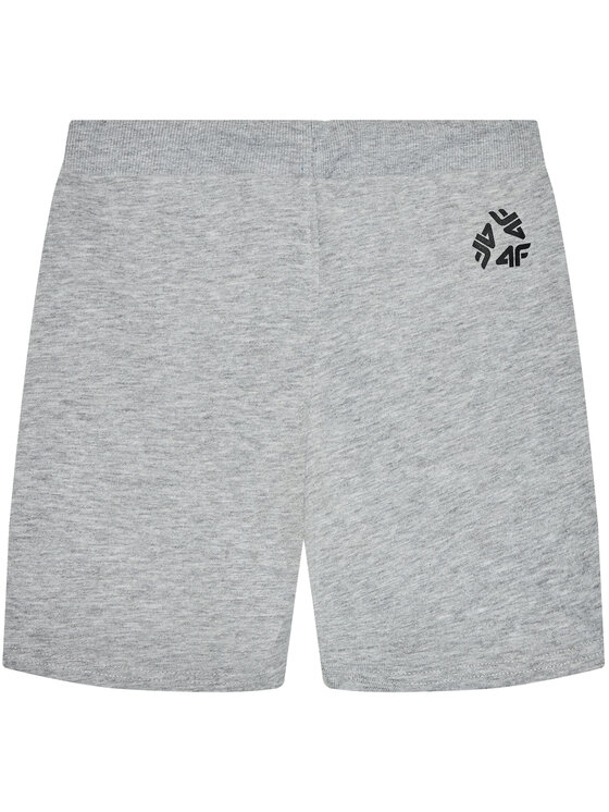 4F 4F Szorty sportowe HJL21-JSKMD003B Szary Regular Fit
