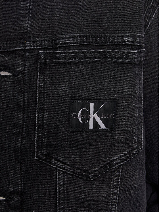 Calvin Klein Jeans Calvin Klein Jeans Kurtka jeansowa J30J324577 Czarny Slim Fit