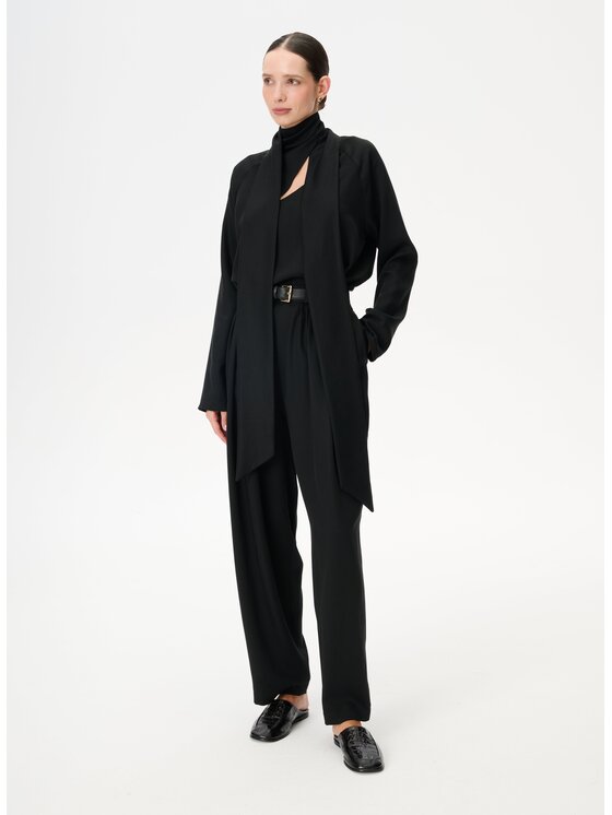 LEBRAND LEBRAND Bluzka Raya Czarny Regular Fit