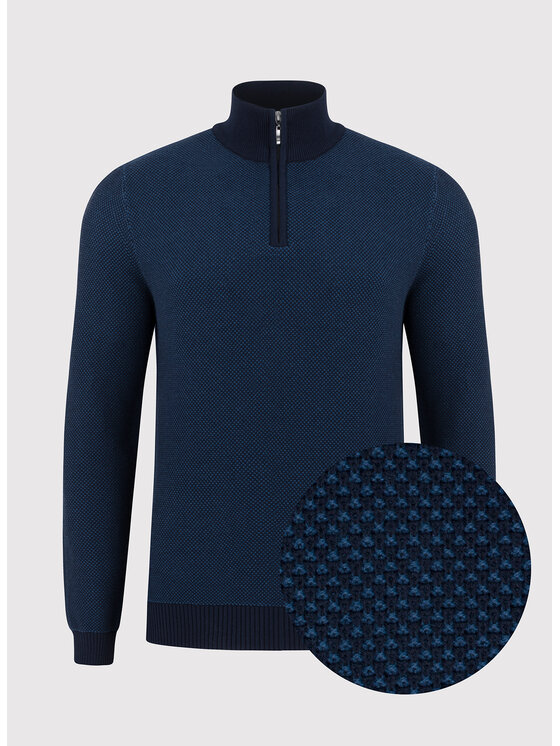 Pako Lorente Pako Lorente Sweter P22WF-2X-018 Granatowy Classic Fit