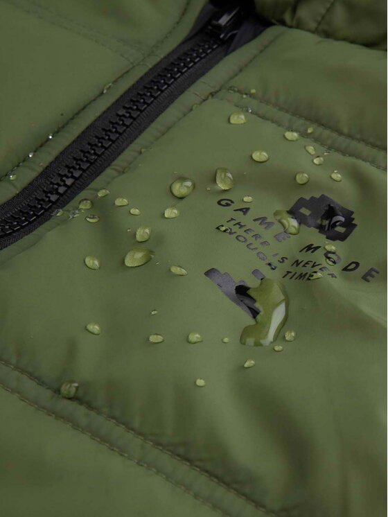 Coccodrillo Coccodrillo Varrukateta jakk WC5178502OBK Roheline Regular Fit