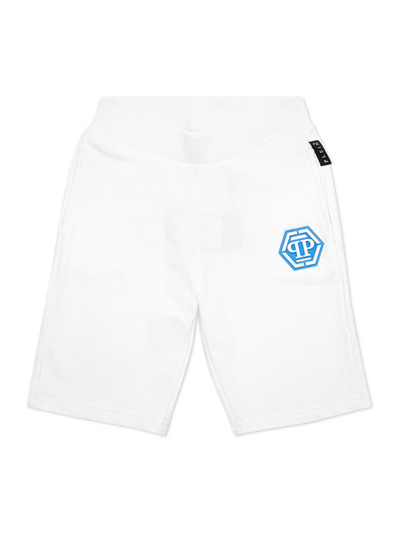 PHILIPP PLEIN PHILIPP PLEIN Pantaloncini 28205 Bianco Jogger Fit