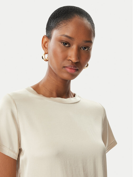 Maryley Maryley Тишърт 26EB820/35LA Светлобежов Regular Fit