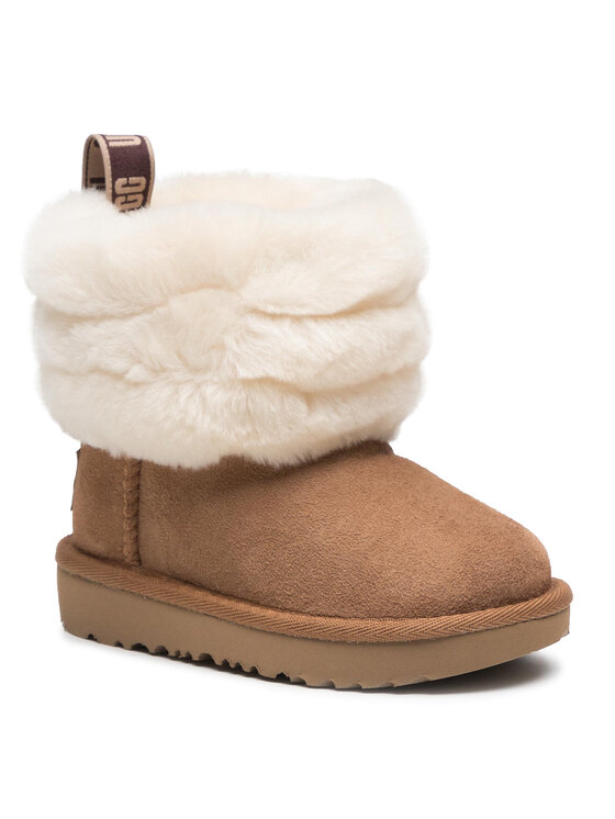 ugg fluff mini quilted chestnut