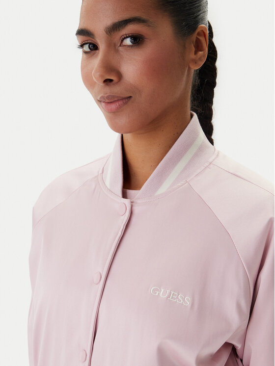 Guess Guess Bomber striukė V6RL02 WL022 Rožinė Regular Fit