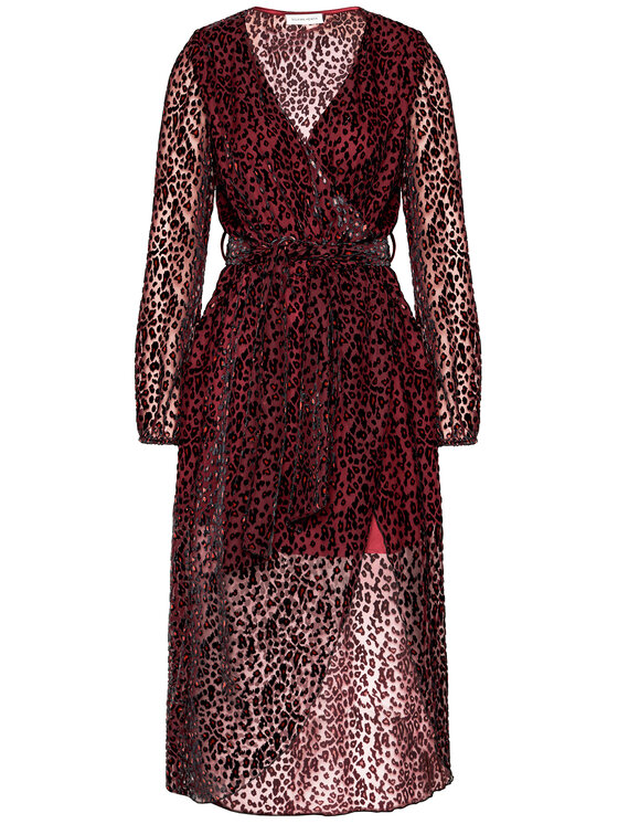 Silvian Heach Silvian Heach Coctailkleid PGA20805VE Dunkelrot Regular Fit