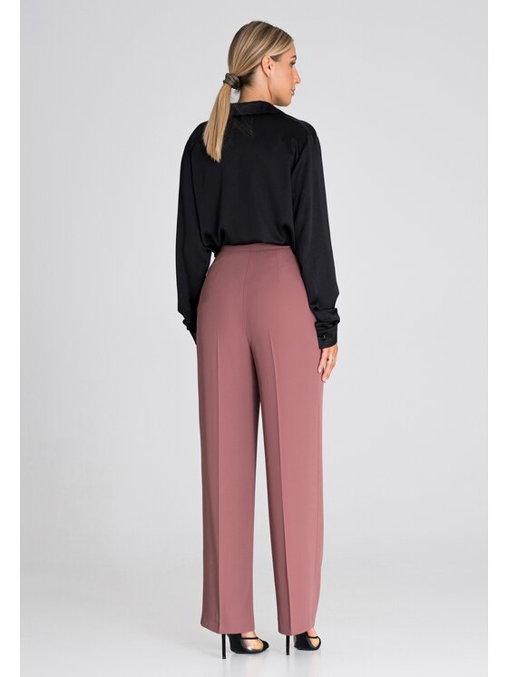 FIGL FIGLFIGL Pantaloni da donna M949 Rosa Regular Fit