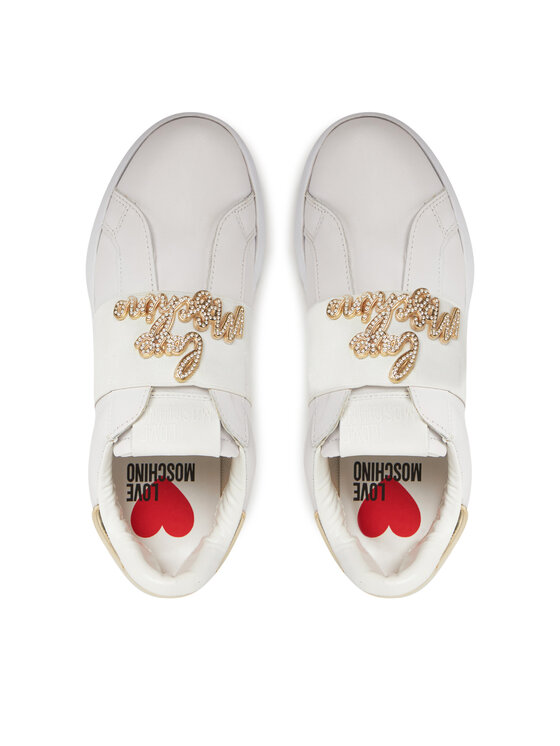 LOVE MOSCHINO LOVE MOSCHINO Sneakersy JA15064G1MIA610A Biały