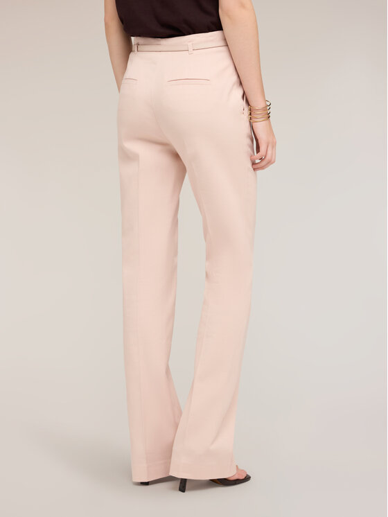 Motivi Motivi Spodnie materiałowe P080Q004526N006 Różowy Flare Fit