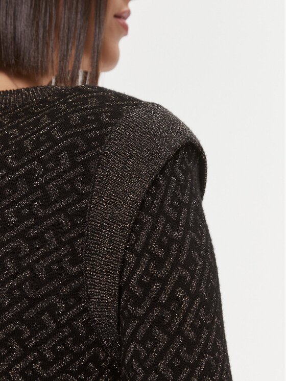 Liu Jo Liu Jo Трикотажна сукня MF3171 MA49I Чорний Slim Fit
