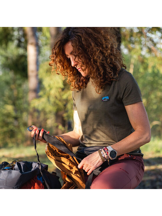 Alpinus Alpinus T-Shirt Otago Zielony Regular Fit