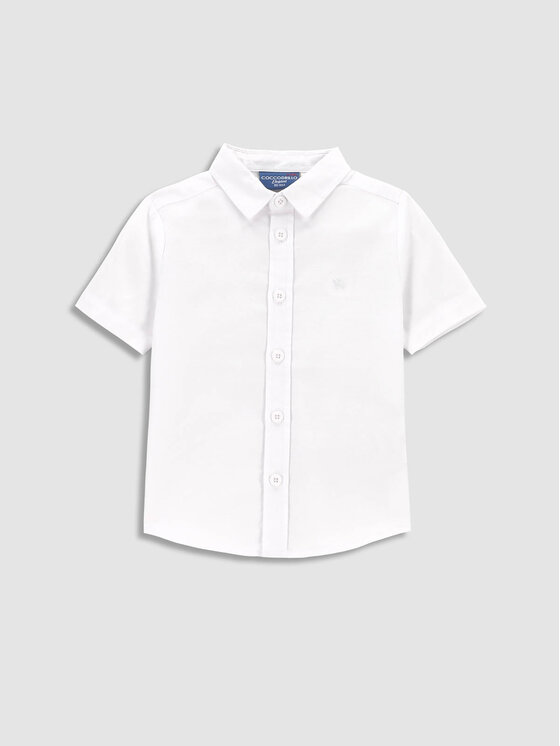 Coccodrillo Coccodrillo Särk WC3136201EBB Valge Regular Fit