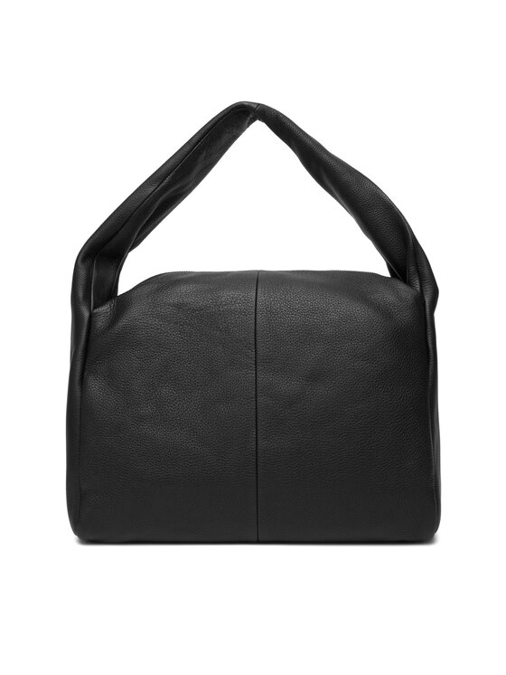 Tommy Hilfiger Tommy Hilfiger Geantă City Leather Hobo AW0AW18285 Negru