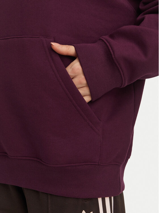 adidas adidas Bluza Essentials Oversized Fleece Hoodie KT2274 Bordowy Regular Fit