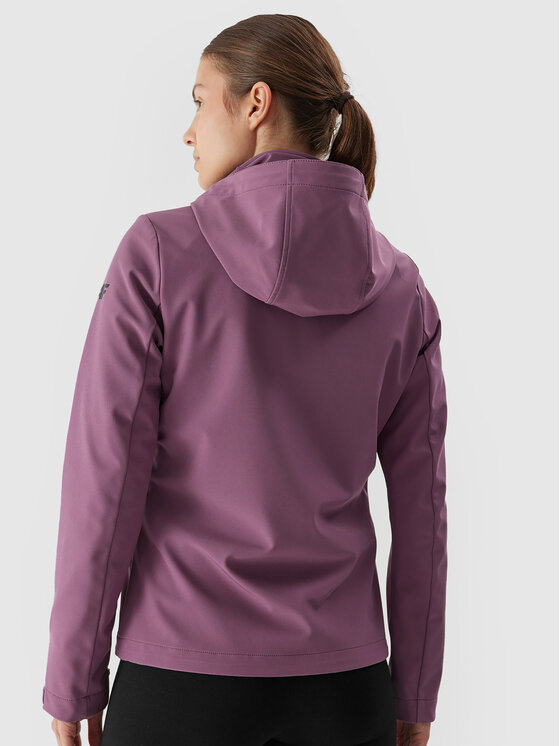 4F 4F Geacă softshell 4FAW23TSOFF152 Roz Slim Fit