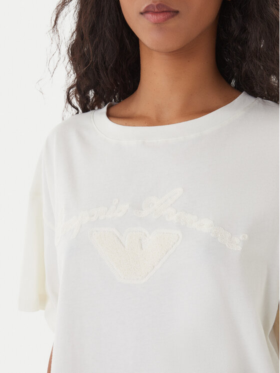 Emporio Armani Emporio Armani Vsakodnevna obleka EW004078 AF20244 U1131 Bela Regular Fit