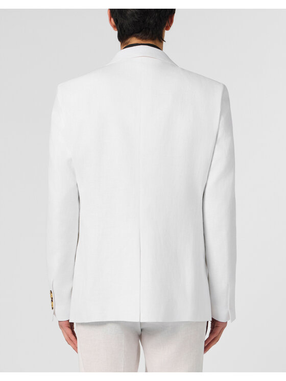 PHILIPP PLEIN PHILIPP PLEIN Marynarka 30665 Biały Regular Fit