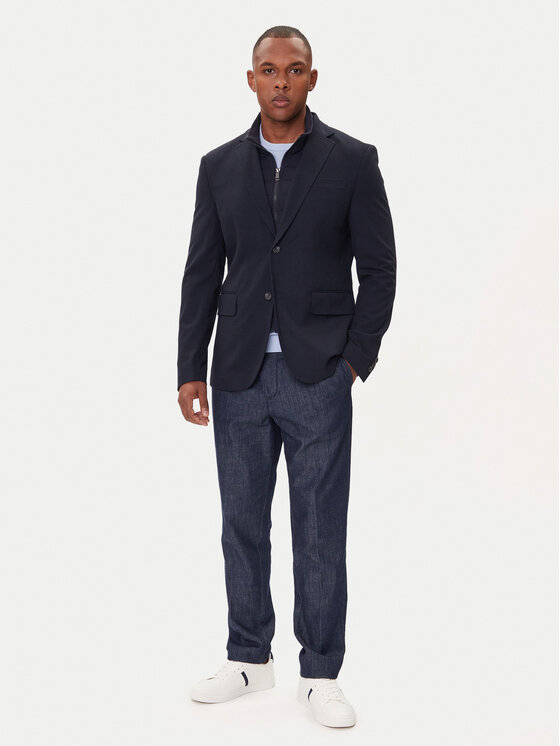 Guess Guess Marynarka M5BN85 WJ010 Beżowy Slim Fit