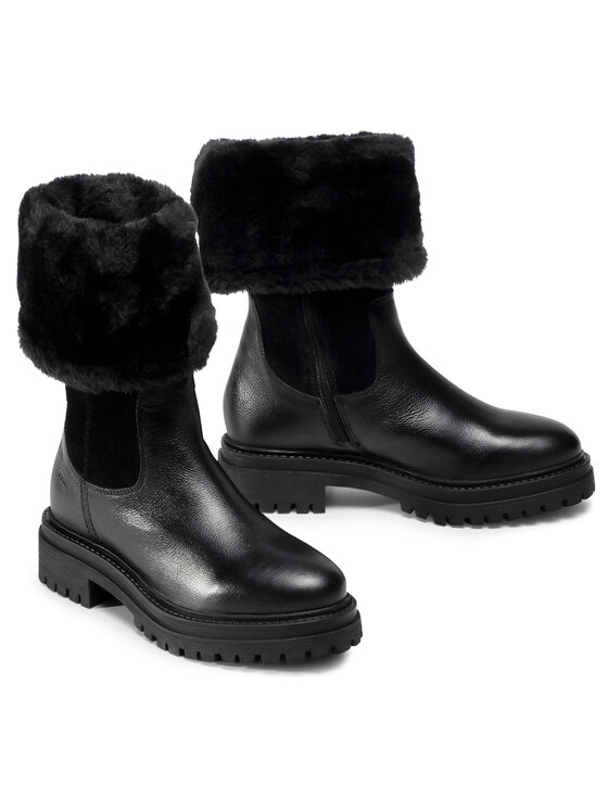 Geox Geox Škornji D Iridea M D04HRM 02246 C9999 Črna