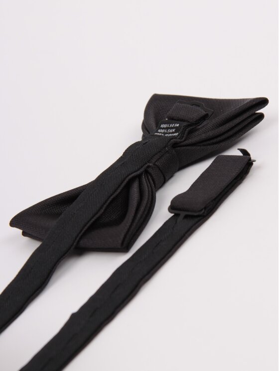 ELSNER ELSNER Παπιγιόν BUTTERFLY Z JEDWABNEGO ŻAKARDU A5288 Μαύρο