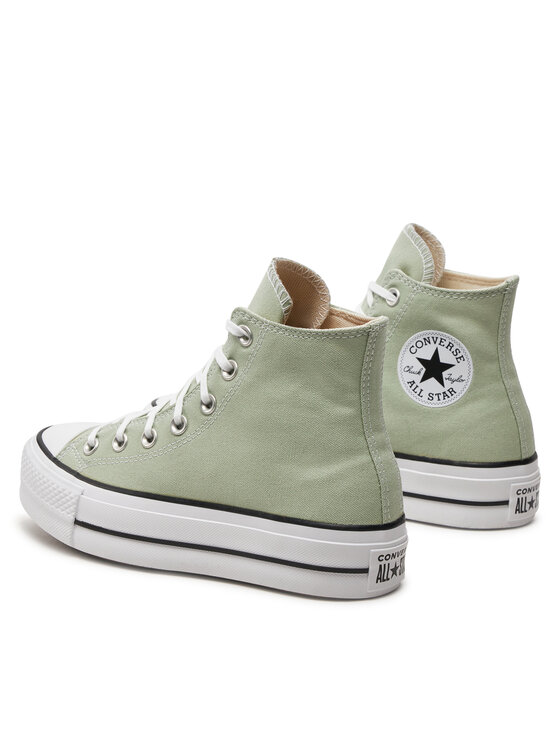 Converse Converse Tenisice Chuck Taylor All Star Lift Platform Hi A03541C Zelena