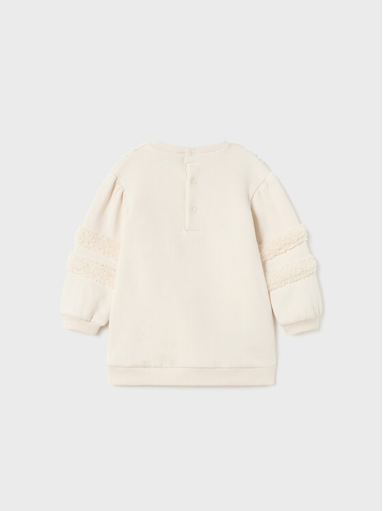 Mayoral Mayoral Sukienka codzienna 2.986 Écru Regular Fit