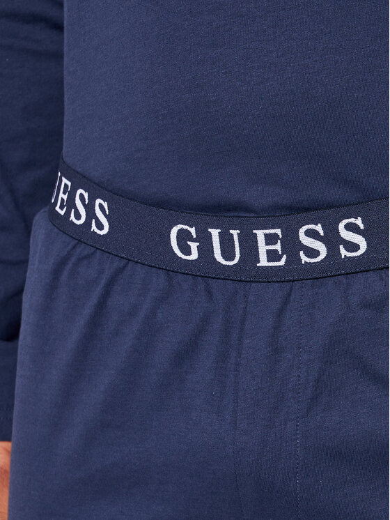 Guess Guess Piżama U0BX00 K8HM0 Granatowy Regular Fit