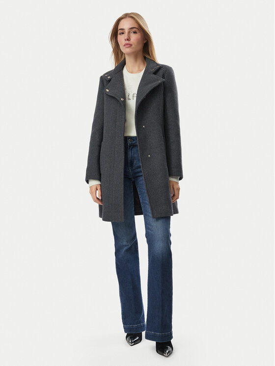 Liu Jo Liu Jo Wollmantel WF6412 T720A Grau Regular Fit