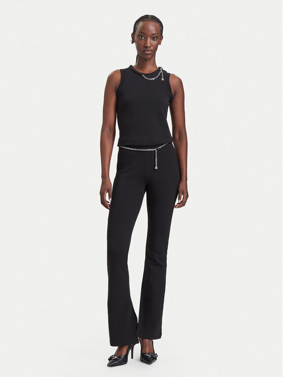 HUGO HUGO Топ Delolly 50571231 Чорний Slim Fit