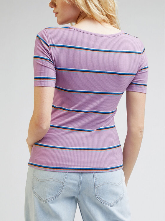 Lee Lee T-särk L44KIQ63 112333689 Lilla Slim Fit