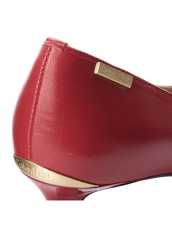 Calvin Klein Calvin Klein Κλειστά παπούτσια Glorianne Kid Skin E5019 Κόκκινο