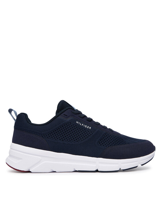 Tommy Hilfiger Tommy Hilfiger Sneakers Light Knitted Hilfiger Runner FM0FM06010 Dunkelblau