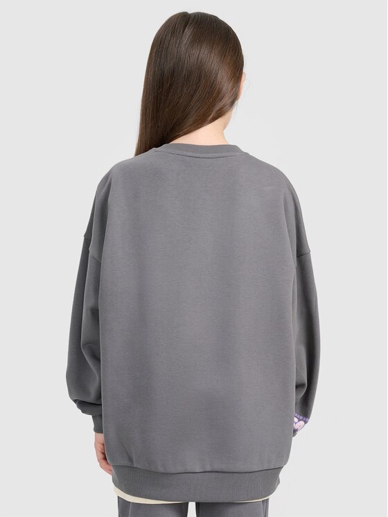 4F 4F Felpa 4FJRAW25TSWSF2438-22S Nero Oversize