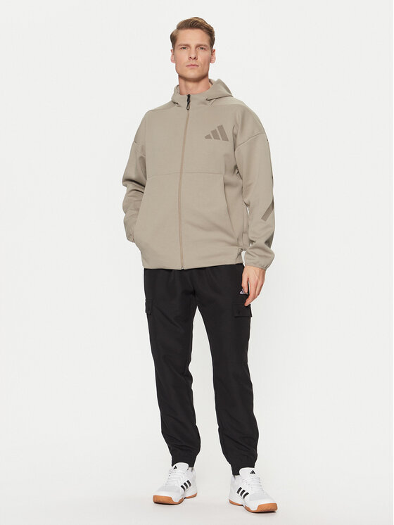adidas adidas Majica dugih rukava Z.N.E. JC5495 Bež Regular Fit